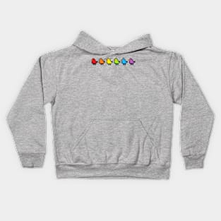 8Bit Rainbow Phat Buds Kids Hoodie